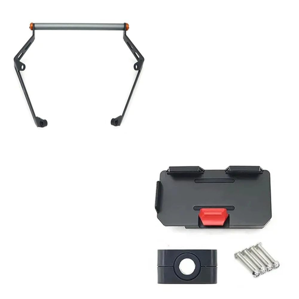 Telefon GPS Halter Motorrad GPS Telefon Halter USB & Drahtlose Ladegerät Navigation Halterung Halterung Ständer FÜR Benelli FÜR TRK702 TRK 702 X TRK702X 2022- Motorrad Telefon Ständer(12mm Bracket-Cha von Kdbcet