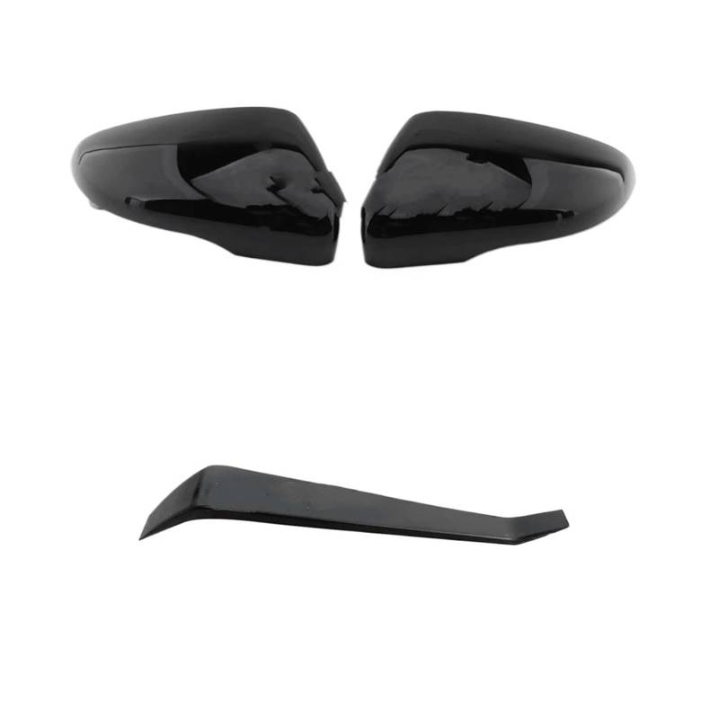 Außenspiegelgehäuse Für Golf 6 MK6 GTI 2009-2014 Seite Spiegel Abdeckung Kappe Rückspiegel Gehäuse Abdeckung Fall Tools Schwarz Ersatz Shell Außenspiegel-Abdeckkappe (Farbe : L and R Black) von KeYJeY