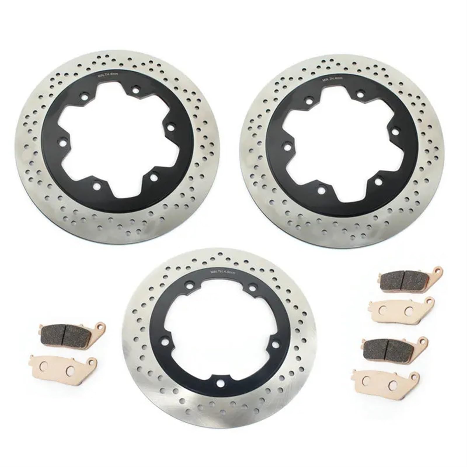 Motorrad Bremsscheibe Für Triumph Für Thunderbird Sport 885 1998-2003 Für Tiger 955icc 2001-2004 Vorne Hinten Bremsscheiben Scheiben Rotoren Pads Set Bremsscheiben von KeYJeY