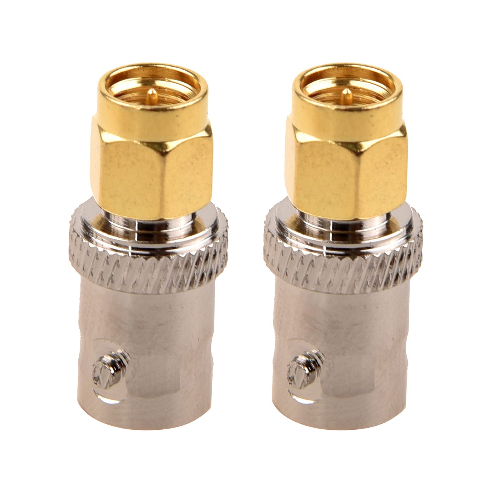 Keavenoy 2X Gold-Ton SMA Stecker Auf Silber Ton BNC-Buchse Adapter von Keavenoy