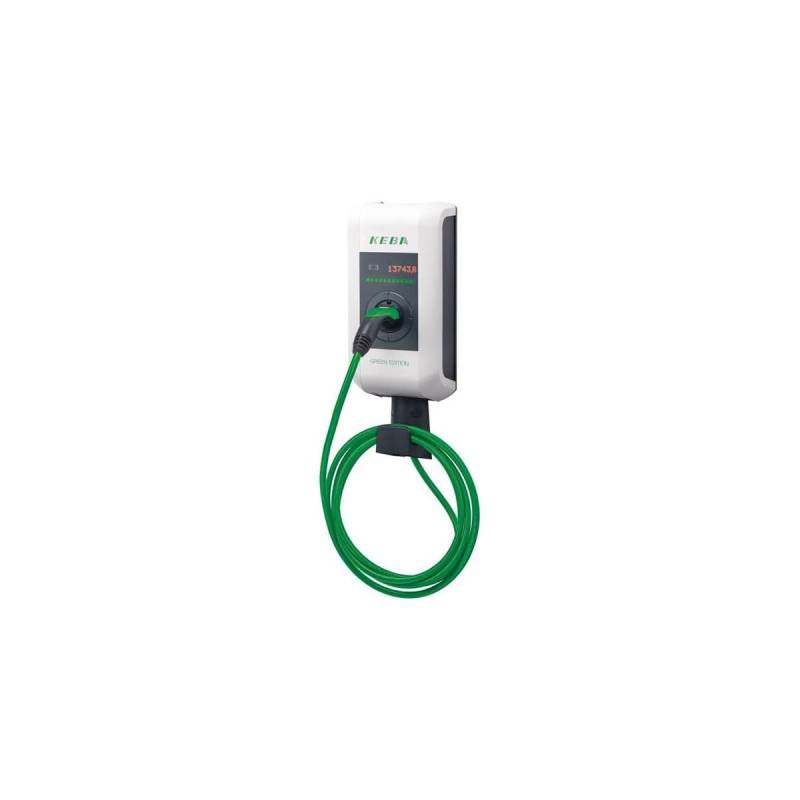 Keba Wallbox | KeContact P30 c-Series | EN Typ 2 Kabel (6 Meter) | 22kW | RFID | MID | klimaneutrale Green Edition von Keba