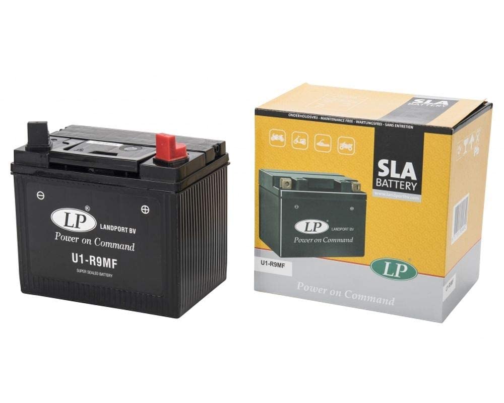 LANDPORT Batterie U1-R300MF SMF 12V 24Ah 196x132x159mm kompatibel für Rasenmäher, Aufsitzmäher, Rasentraktor Universal inkl. Batteriepfand von KedBrok