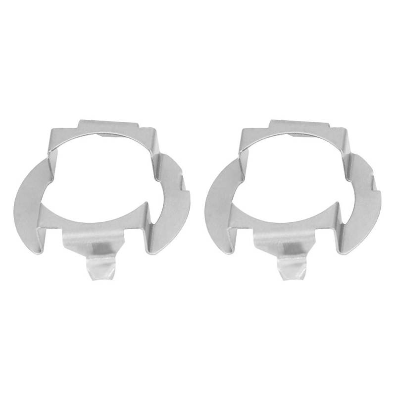 Keenso 2 x Adapter für LED-Leuchtmittel, Sockel H7, Leuchtmittel, Adapter, Aluminium, silberfarben von Keenso