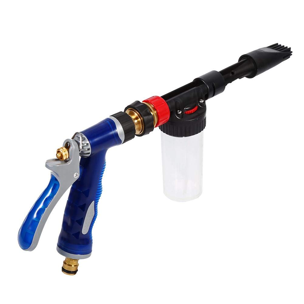 Autowaschpistole, 2 in 1 Auto Reinigungsschaum Pistole Waschen Foamaster Wasser Seife Shampoo Sprayer von Keenso