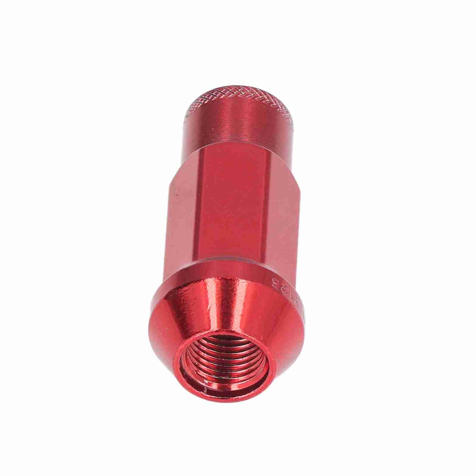 20 Stück M12x1,25 Radmuttern Metall Universal Autozubehör Rot Radteile von Keenso