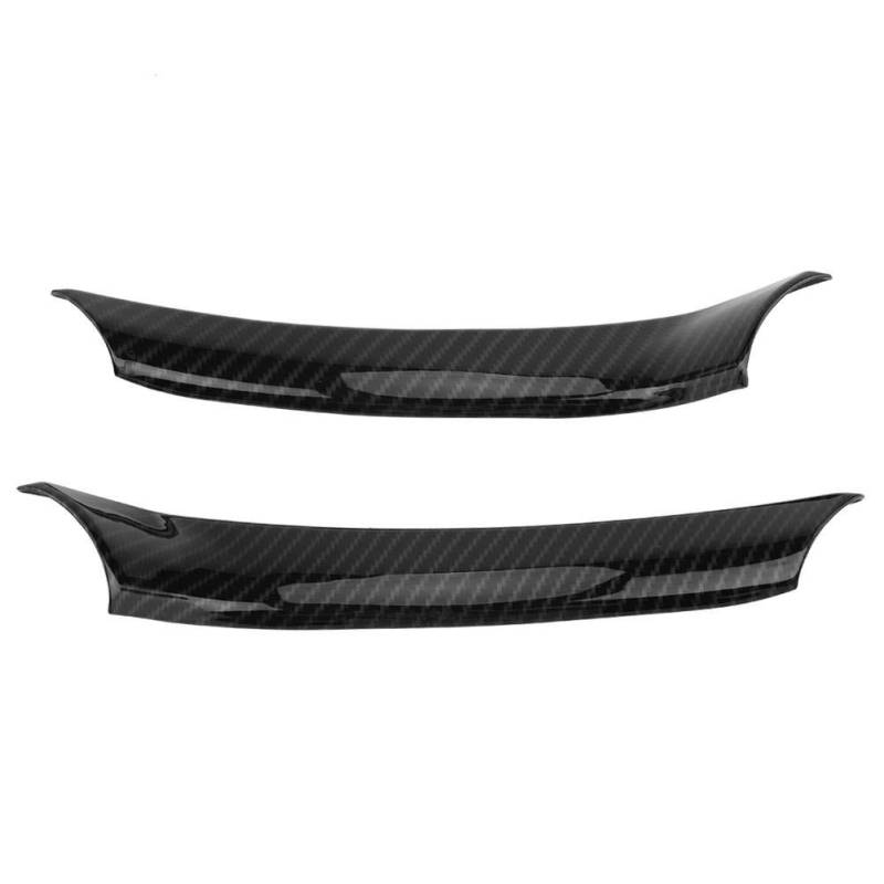 2pcs Auto Lenkradbezug, Keenso Trim Decal Carbon Lenkrad dekorative Aufkleber schwarz Interieur Und Exterieur Von Kraftfahrzeugen von Keenso