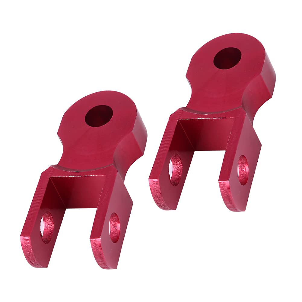 2pcs Heck -Stoßdämpfer, Universelle Motorradabsorber -Steigerungsdämpfung Erhöht die Geräte -Stoßdämpfer um 5 Cm Rot mit Schrauben (Keine Schraube) von Keenso