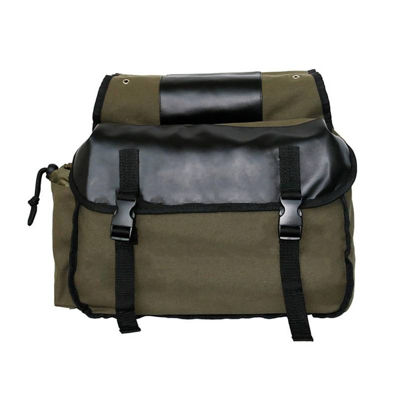 35L Canvas Bike Pendlertasche, Große Kapazität Fahrrad Gepäckträger Satteltasche für Outdoor Heckklappe von Keenso