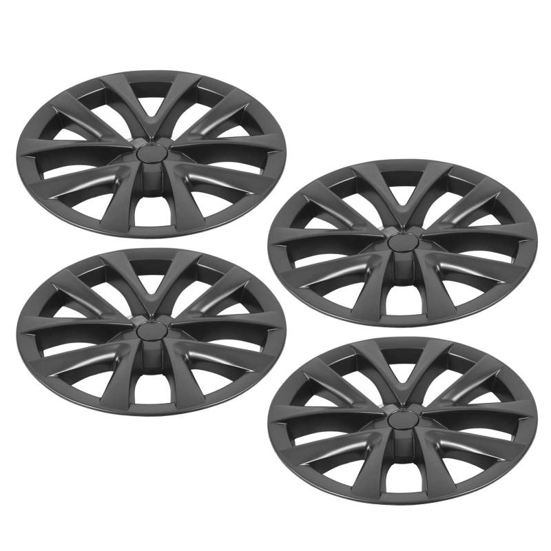 4PCS 18 -Zoll -Randkappe, Rad Hubcap für Plaidstil Vollschutz Starker Struktur Ersatz für 2017 Bis 2023 (Grey) von Keenso