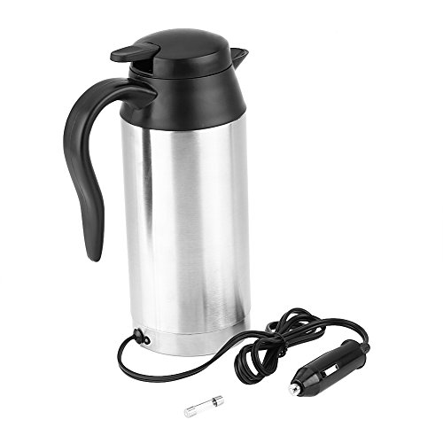 750 ml 12 V Wasserkocher, Auto Edelstahl Zigarettenanzünder Heizung Wasserkocher Becher Elektrische Thermoskanne zum Erhitzen von Wasser Kaffee Milch Tee von Keenso