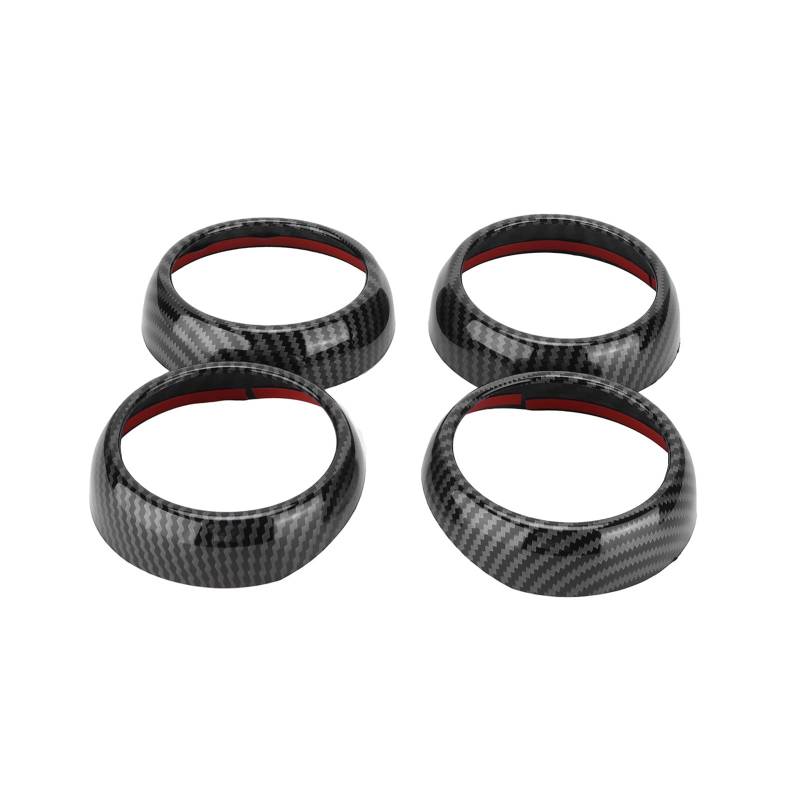 Air Vent Trims, Carbon Fiber Style Air Vent Covers Trims Ersatz für Smart Fortwo Forfour 453 2015 2021 von Keenso