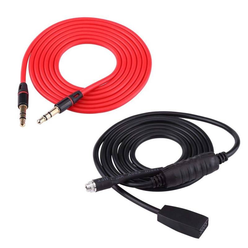 Auto Audio AUX-IN Kabel Kit, Auto 3,5mm Audio AUX-IN Adapter Kabel + MP3 Musikkabel für E46 1998-2006 von Keenso