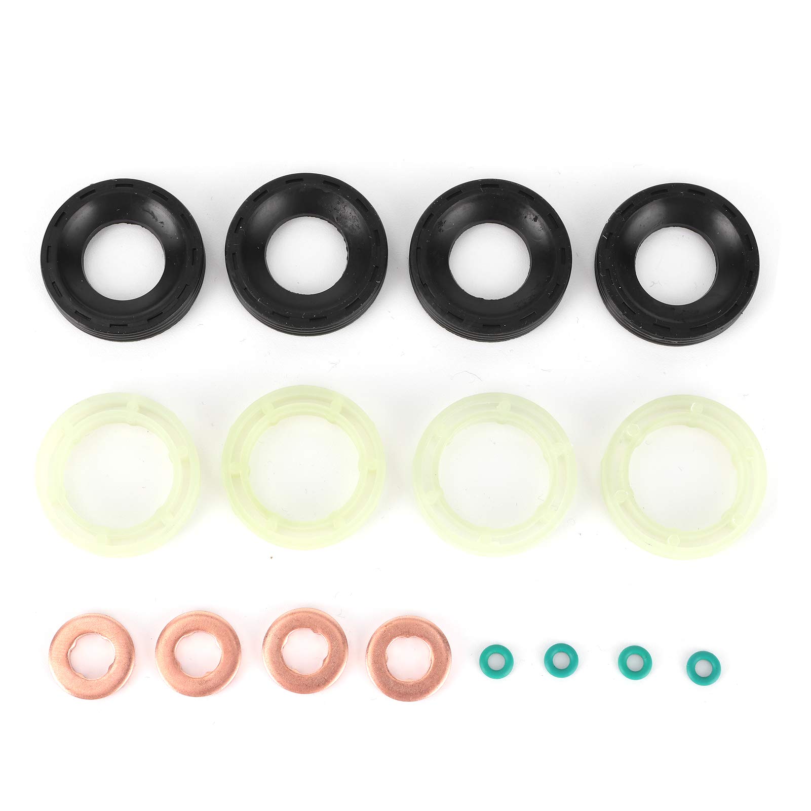 Auto Injektor Dichtungen Kit, Auto Injektor Dichtscheibe O-Ring 1314368 Ersatz Fit für Berlingo C2 C3 C4 Sonstiges Zubehör von Keenso