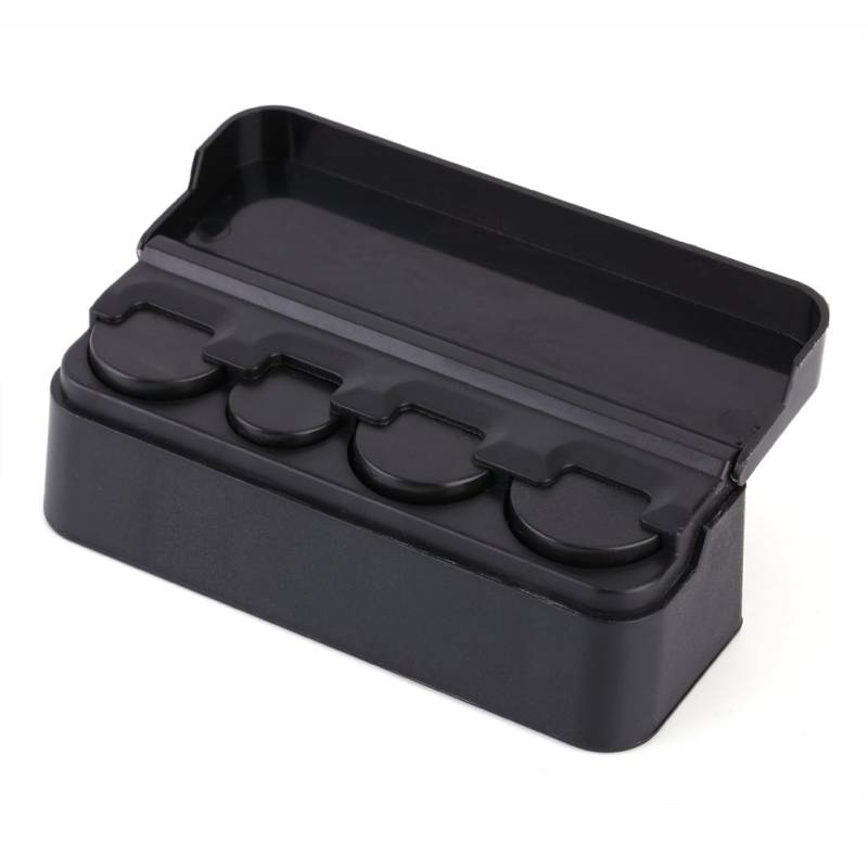 Auto Münzhalter Organizer tragbare Münzkassette Aufbewahrungsbox Schwarz Halter Änderungen Aufbewahrungsbox Auto Münzkassette Geldbehälter für Auto, LKW, Wohnmobil Innenzubehör von Keenso