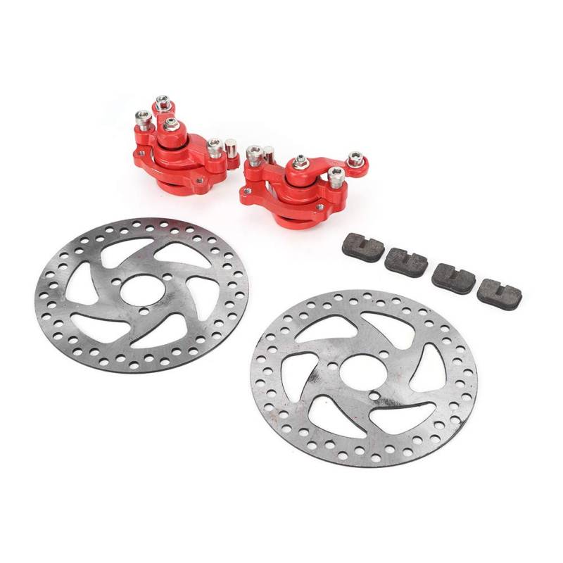 Gas Heck -Scheibenbremssattel -Pads -Set, 2pcs 140 Mm mit Geringer Verschleißrate und Ausgezeichnetes Bremsstrom -Zubehör für Elektro -Roller ATV 49c C C. von Keenso