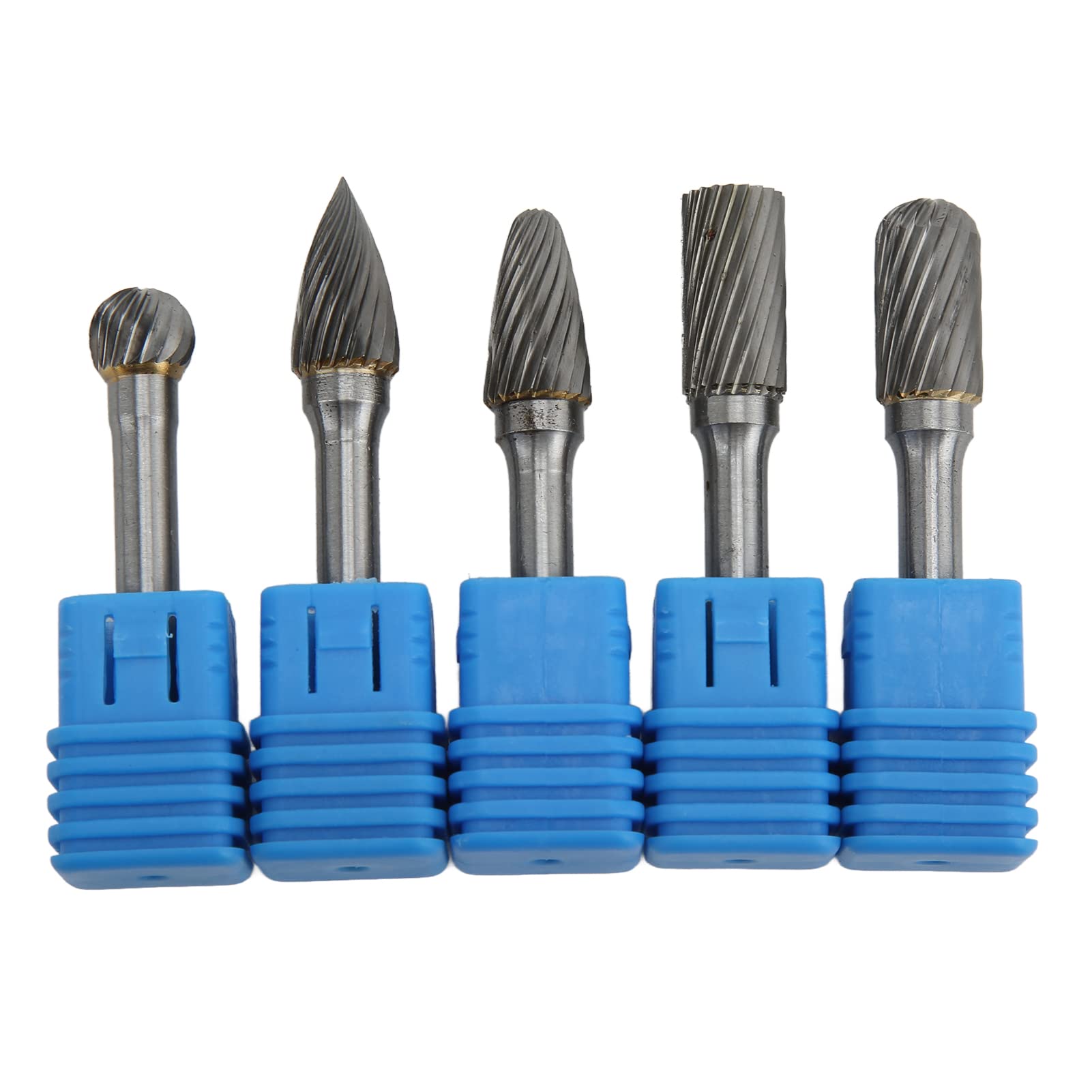 Grinder Bits Set, 5 Teile/Satz 6 X 10 Mm Wolframcarbid Grinder Grats Carving Tools Rotary Die Grinder Bits 6 Mm Shank Rotary Grats Set Zum Polieren Schleifen Gravieren Bohren(ACDFG) von Keenso