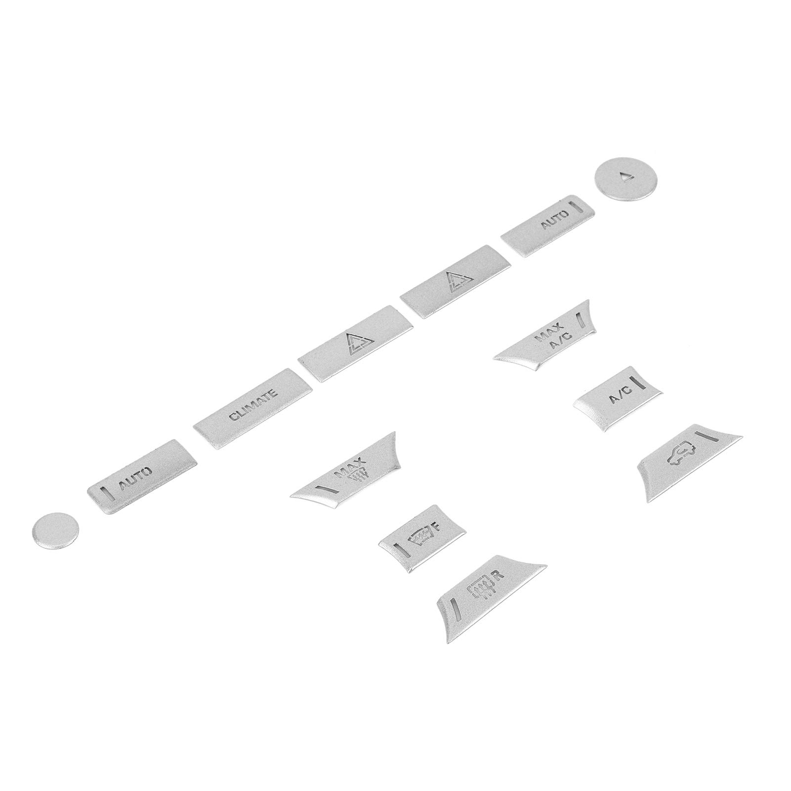 KFZ-Klimaanlagen-Knopfaufkleber, 13 Stück/Set Auto Mittelkonsolen-Knopfaufkleber Klimatasten-Abdeckungsverkleidung Passend für Sport 2014‑2017 Interne und externe von Keenso