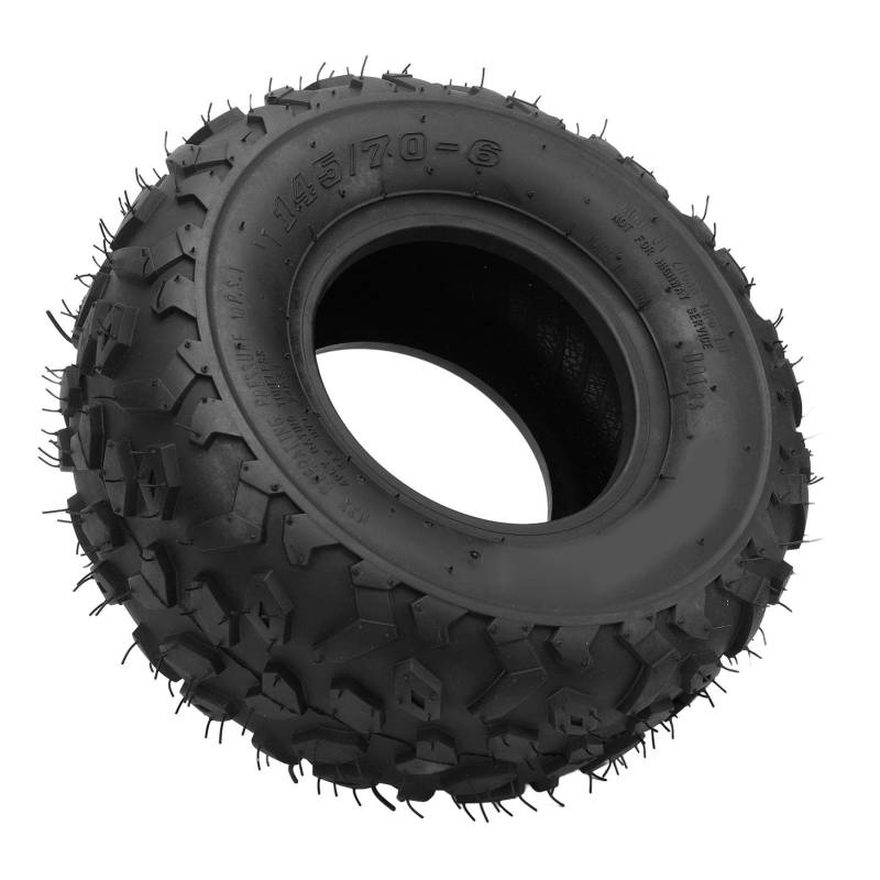 Keenso 145/70-6 Off-Road-Tubeless-Reifen, Off-Road-Motorradreifen mit Verbesserter Traktion, für ATV-Gokart von Keenso