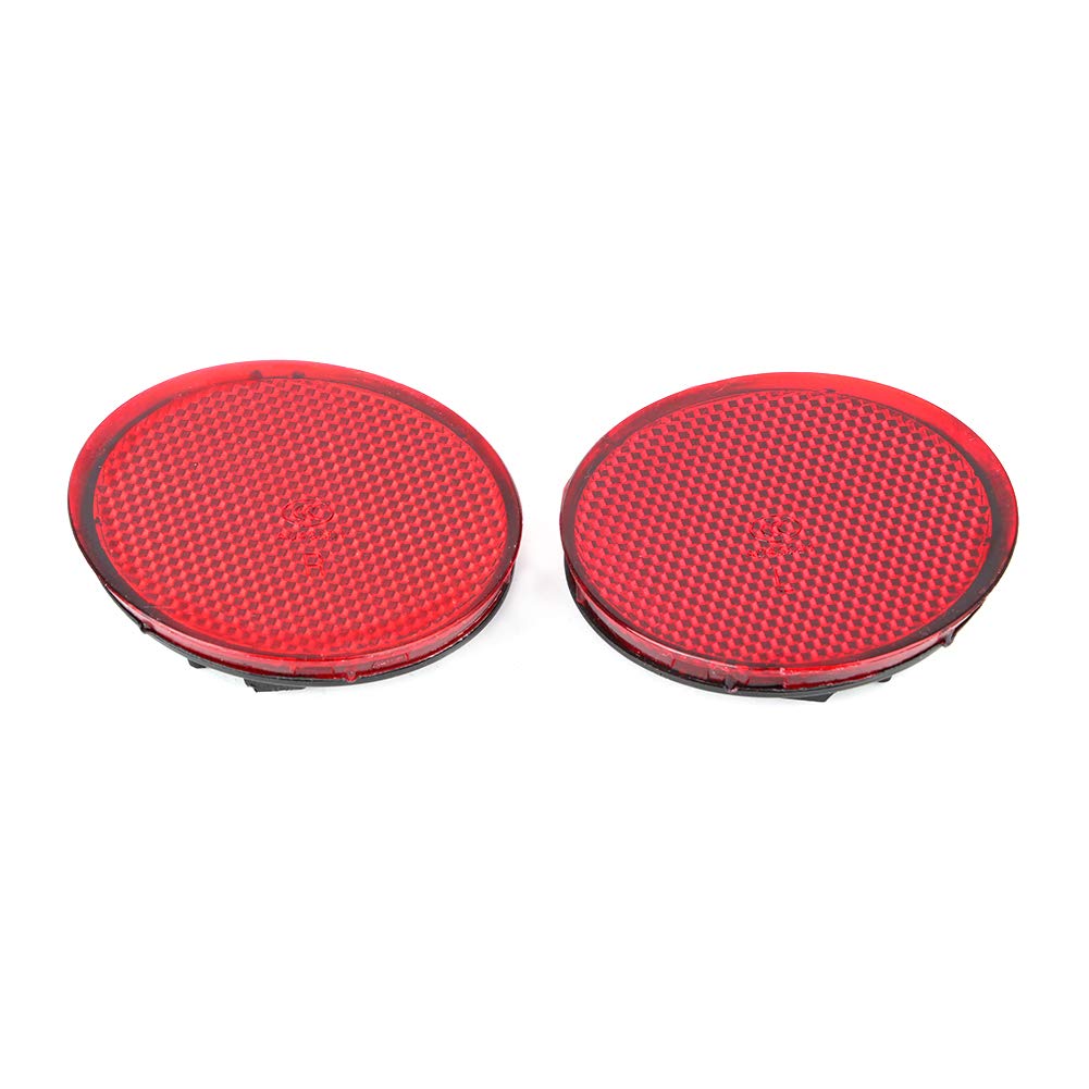 Keenso 2pcs Rote Linsen Hintere Stoßfänger Reflektor Lichtlampe, Linke Rechte Hintere Stoßfänger Reflektoren 26561JE20A FIT FÜR QASHQAI 07-15 von Keenso