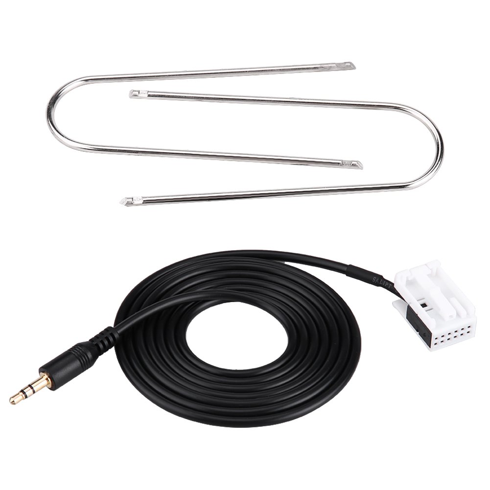 Keenso Auto AUX Kabel, Auto Audio AUX Kabel Adapter Hilfskabel mit Funkentfernungswerkzeug für 307 308 407 C2 C5 RD4 von Keenso