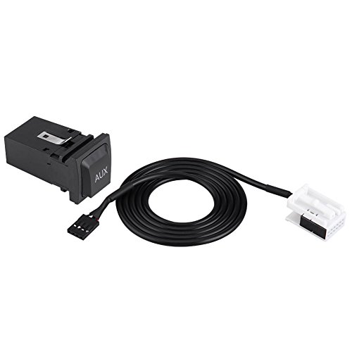 Keenso Auto Audio AUX Kabel und Schalter Kit, Auto Audio AUX Eingangskabel und AUX USB Schalter für RCD310 //R MK5 MK6 5KD035724 Anschlussklemmen und Kabelbäume von Keenso