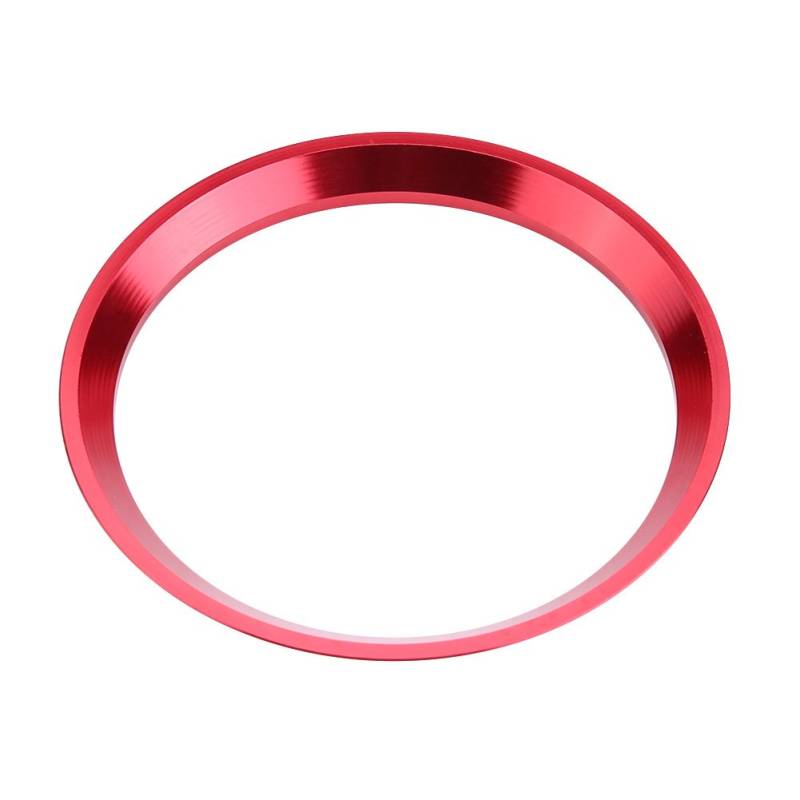 Keenso Auto Lenkrad Dekorationsring, Aluminiumlegierung Auto Lenkrad Ring Verkleidung für CLA GLK A Klasse W204 W246 W176 W117 C117（Rot） von Keenso