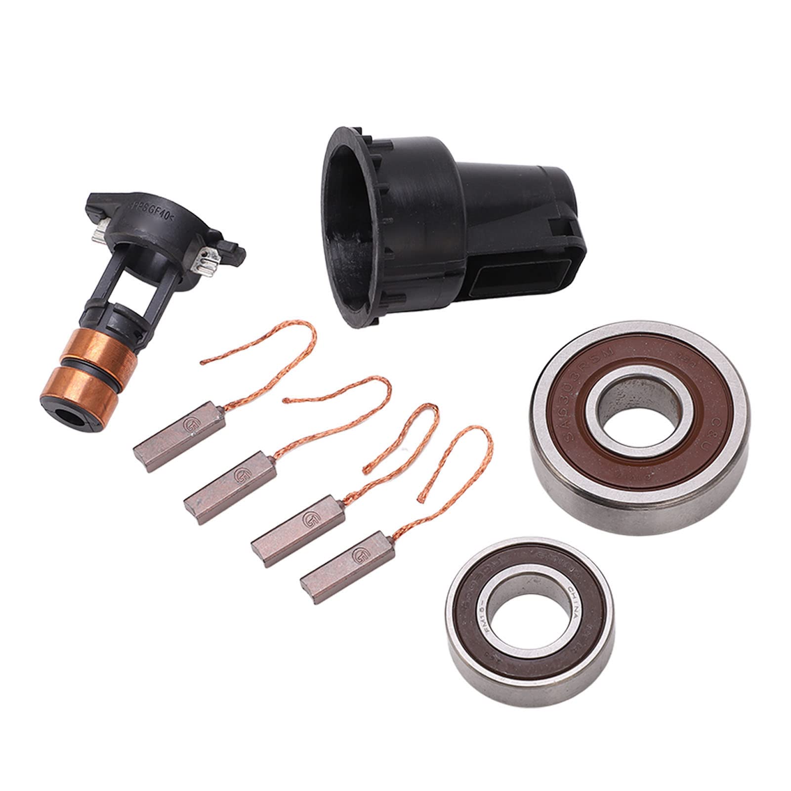 Auto Lichtmaschine Reparatursatz, Auto Lichtmaschine Reparatursatz Schleifringbürsten Lager Set 230090 Ersatz für Lichtmaschinen 0124515010, 0124525139 Auto-Reparatur-Sets von Keenso