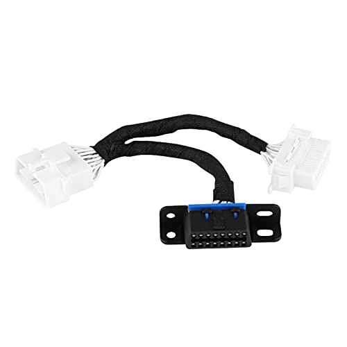 Keenso Auto OBD2 Verlängerungskabel, Auto 30cm OBD2 16Pin Männlich zu zwei weiblicher Splitter Adapter für alle OBD2 Protokolle von Keenso