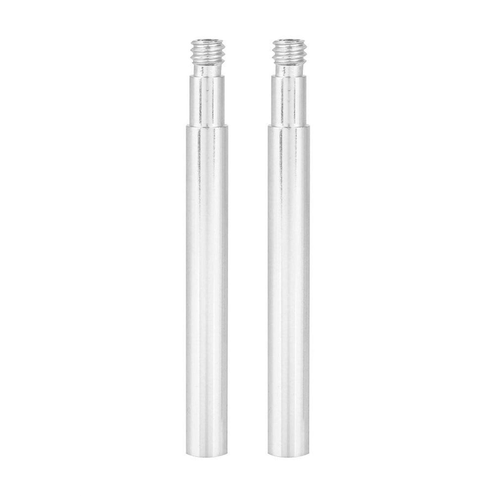 Keenso Bike Valve Extender, 2Pcs 60mm Fahrrad Presta Valve Extender Innenreifen Ventilverlängerung(Silber) Reiten von Keenso