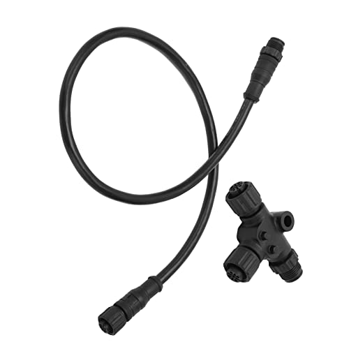 Keenso Boot Backbone Kabel, Boot Drop/Backbone Kabel mit T-Stecker 5 Polig Wasserdicht Backbone Verlängerungskabel M12x0,5m für NMEA 2000 von Keenso