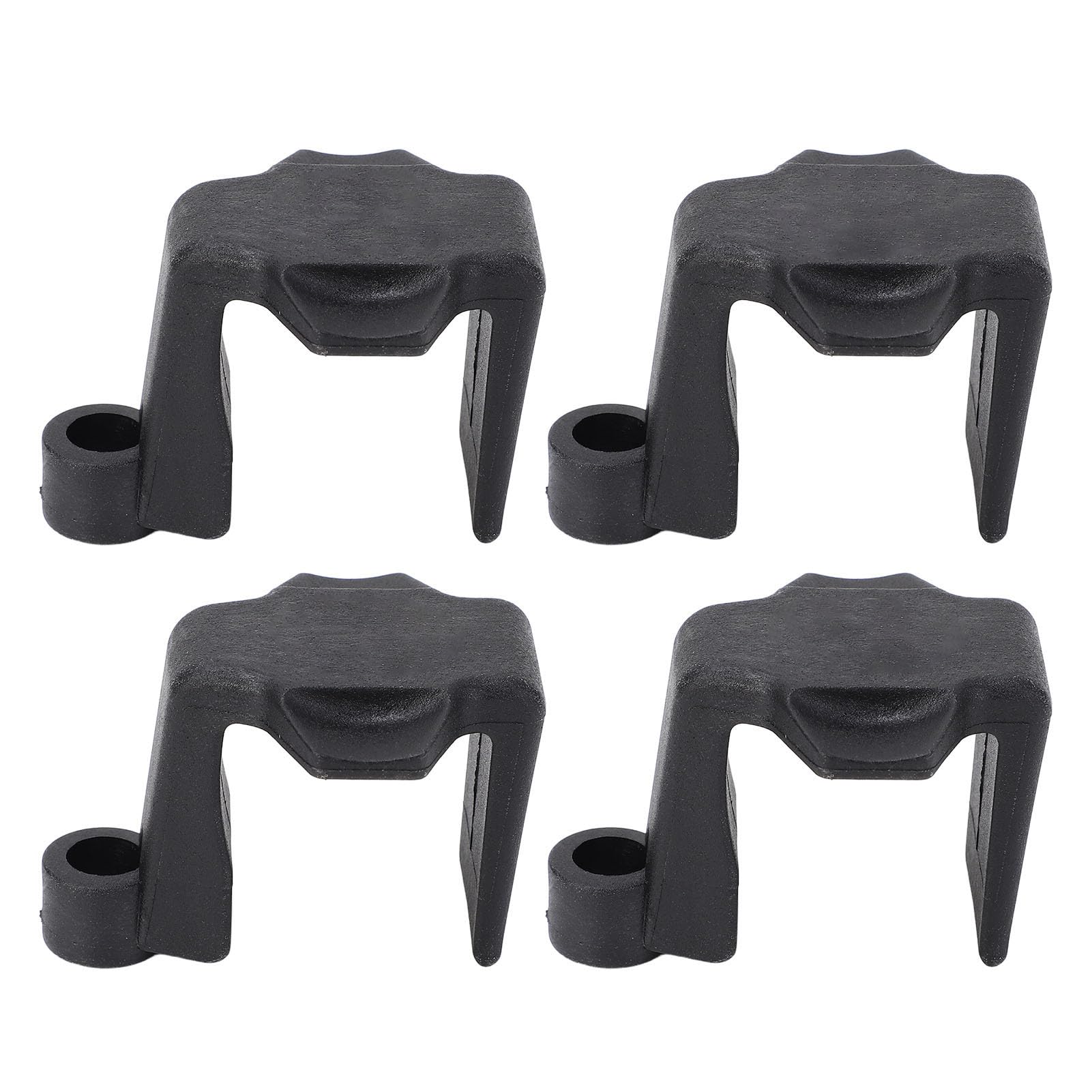 Keenso Boot Stoßfänger Clips, 4pcs Boot Stoßfänger Clips Nylon Pontonboot -Stoßstangestänger Stollen für 1 Bis 1,25 Zoll Quadratschiene (Black) von Keenso