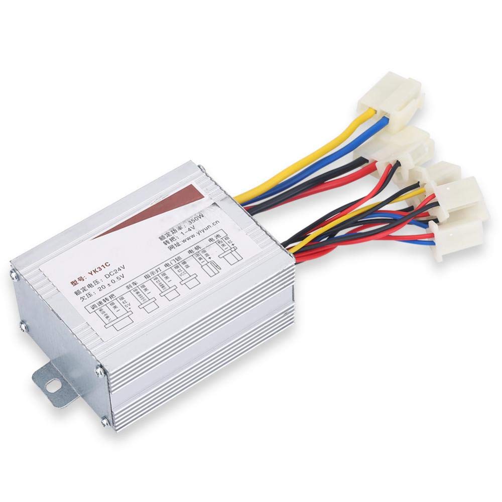 Keenso Elektroroller Motor Gebürstet Controller Box, 24V 350W Controller für Elektroroller von Keenso