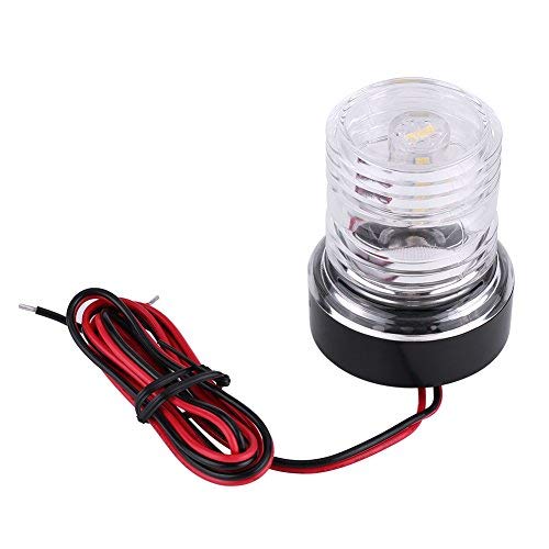 Keenso 12V LED Navigation Light for Boats Marine Boots Anchor Light Yacht Anchor Light All-Round 360° White Waterproof LED Anchor Light Universal Sailing Signal Light von Keenso