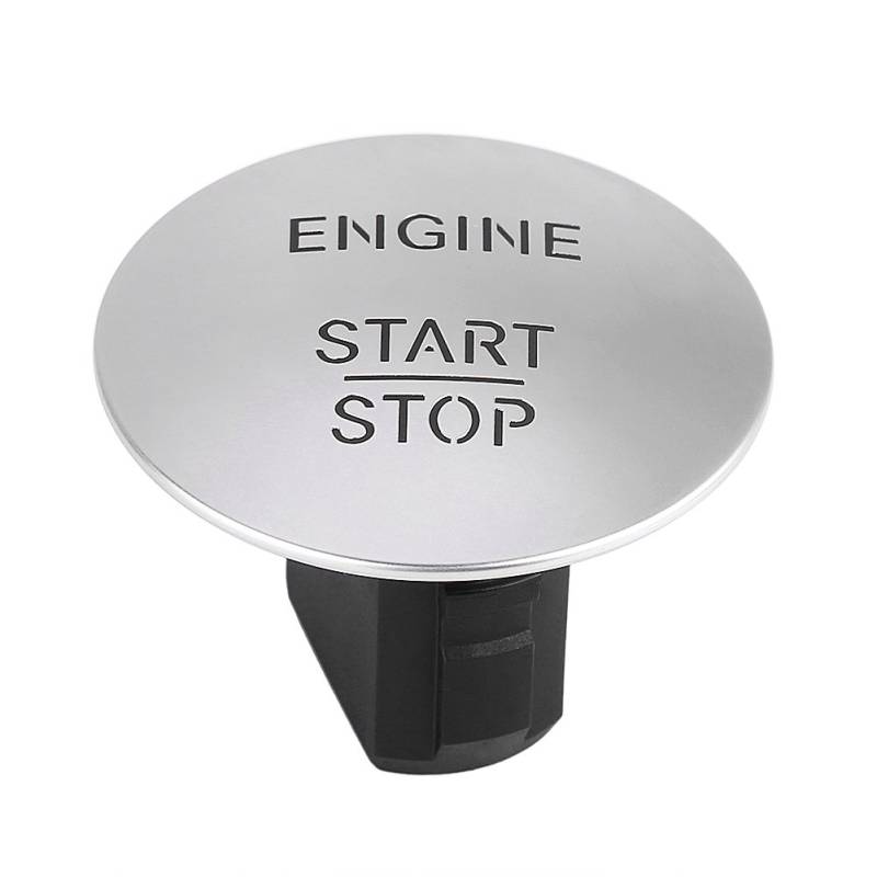 Keenso Auto Start Stopp Knopf, Auto Motor Start Stop Keyless Go Startknopf Kunststoff + Legierung Startknopf Ersatz für CL550 Coupe 2010, CLS350 Sedan 2010-2014, E350 2010-2016 von Keenso