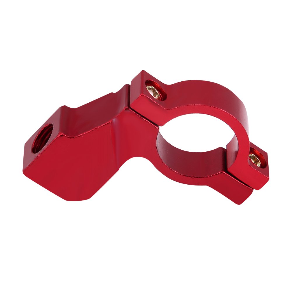 Keenso Universal 7/8zoll Motorrad Rückspiegel Halterung Rückspiegel Lenker Adapter Halterung Halter Clamp(Rot) Motorrad-Spiegel von Keenso