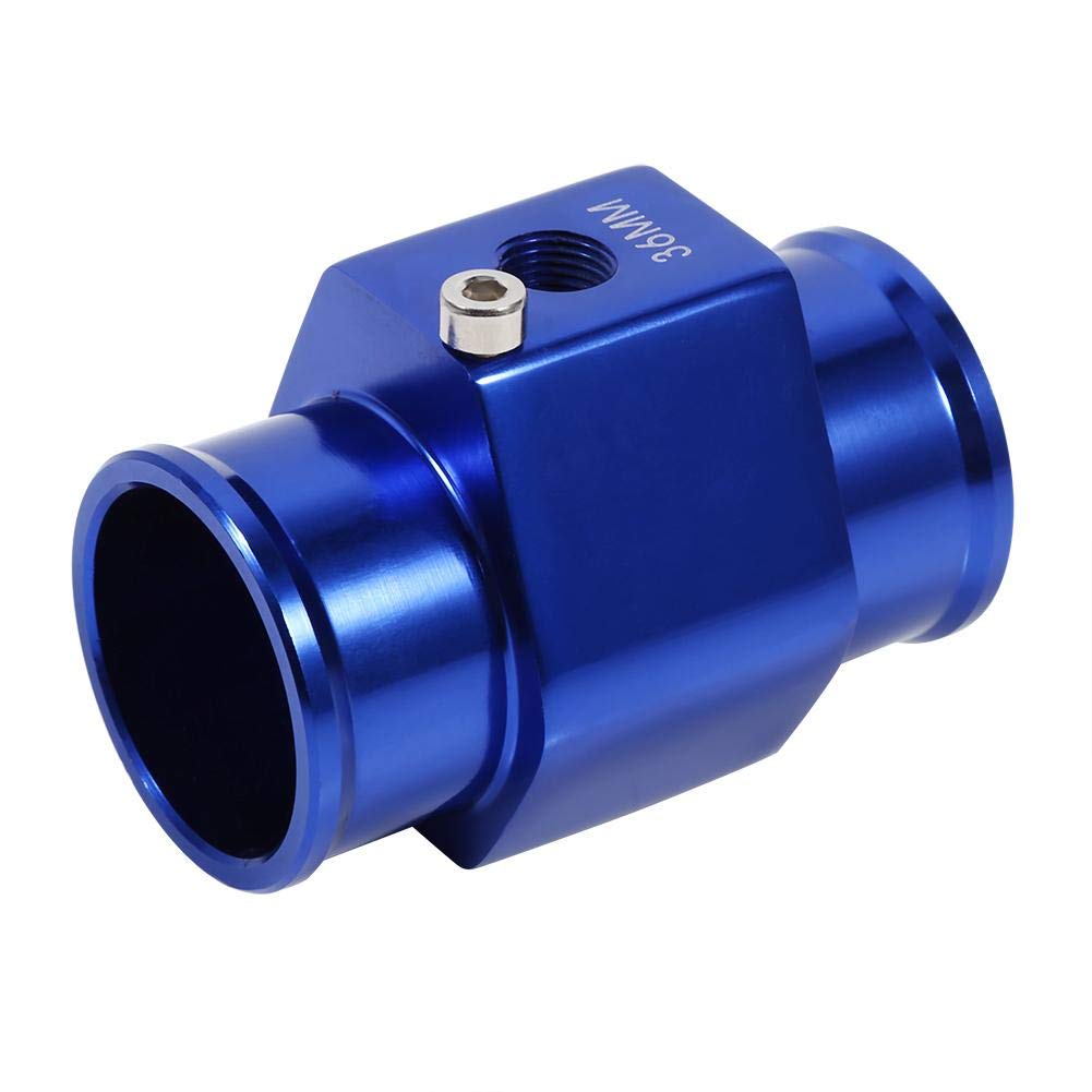 Keensso Auto Wassertemperatursensor Adapter, Auto 3 Wege 36mm Wassertemperatur Temperatursensor Adapter mit Klemme für Schlauch mit 1/8 NPT Gewinde -Wassertemperatursensor von Keenso