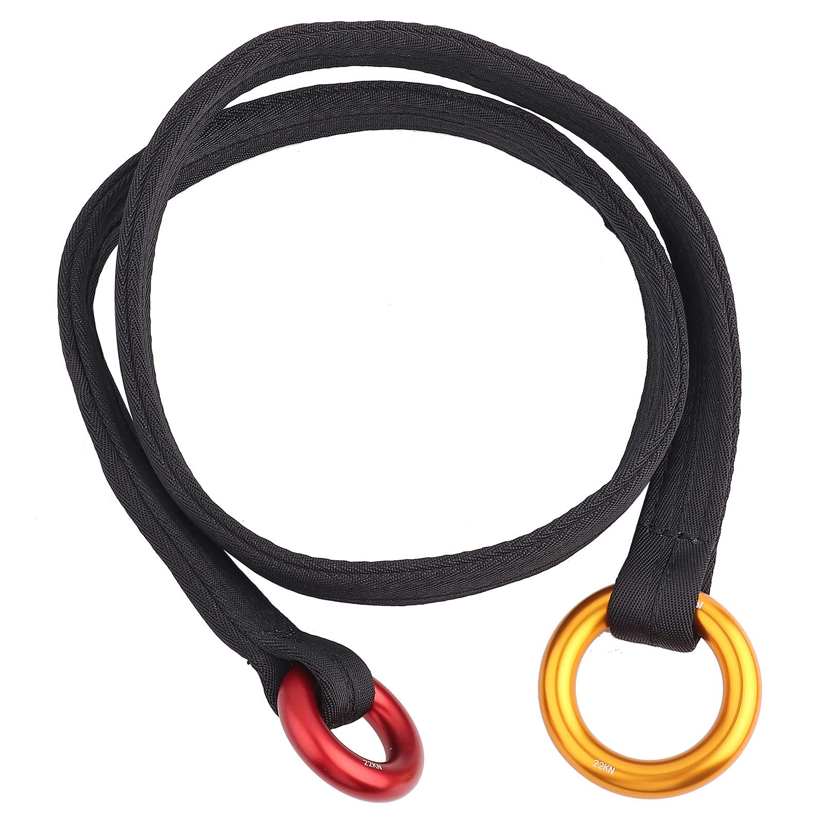 Kletterbaum-Lanyard, 120 cm Outdoor-Kletterbaum-Rettungsdraht-Lanyard mit Zwei Aufhängeringen für Ontree-Gartenarbeiten von Keenso