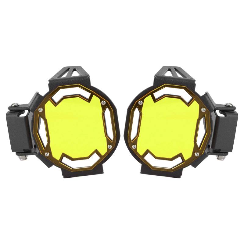 LED-Nebelscheinwerferabdeckung, Motorrad-Nebelscheinwerferschutz, Schutzhülle, LED-Lampenschutz, Passend für R1200GS/R1250GS Adventure LC (YELLOW) von Keenso