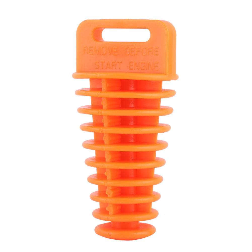 Motorrad Schalldämpfer Endrohrstopfen -Keesno Wash Plug 2-Takt & 4-Takt Schalldämpfer Endrohrstopfen(Orange) von Keenso