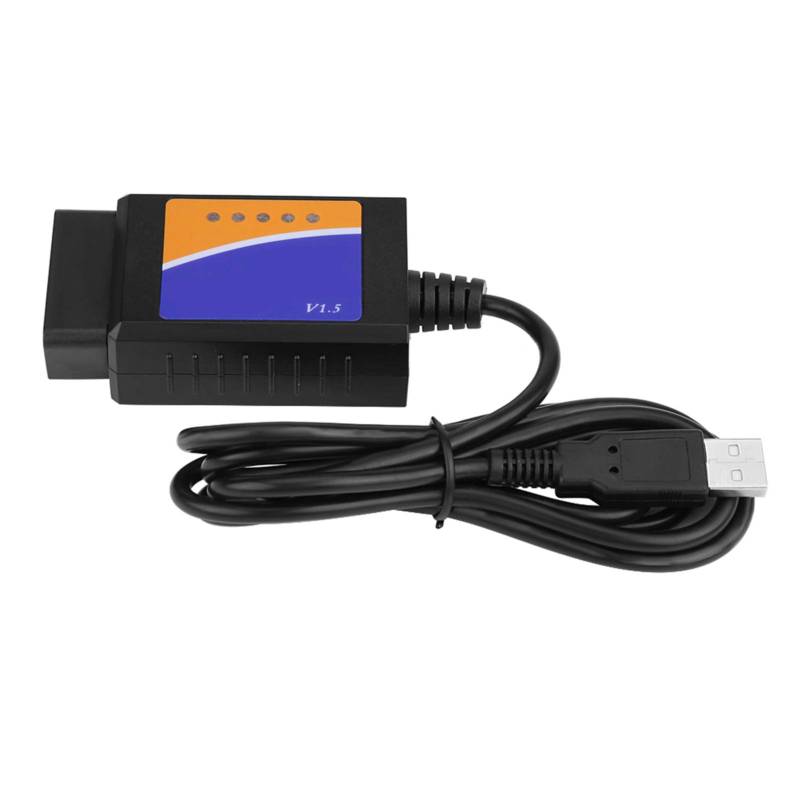 OBD II USB-Anschluss, V1.5 Diagnose-Codierwerkzeug Diagnosekabel-Schnittstellenscanner für Diagnosewerkzeuge von Keenso