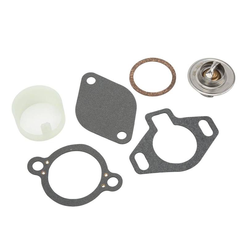 Keenso Thermostat-Kit 807252Q5 Ersatz für MerCruiser mit Hülse 160° 43 L 50 L 57 L 74 L 82 L 1987 Up Auto- Und Motorradteile von Keenso