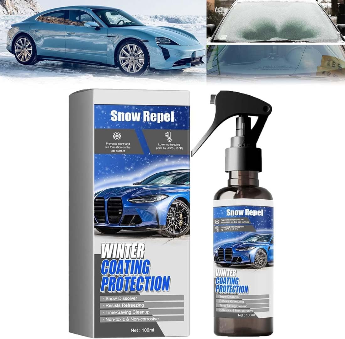 Car Windshield Snow Melting Coating Spray, Enteiserspray Auto Scheibe, Scheibenenteiser Spray, Enteisungsspray,Auto Schneeschmelzspray Enteisungsmittel, Enteisungsmittel Auto, Anti Freeze Spray (1Stk) von Keeplus