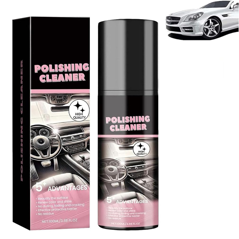 Keeplus Nicetopu Polishing Cleaner, Car Interior Cleaner, Car Interior Polishing Cleaner, Innenraumreiniger, Auto Innenraum Reiniger Set, Innenraumreiniger Auto für Kunststoff, Polsterreiniger (1Stk) von Keeplus