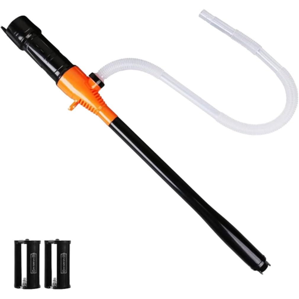 Portable Power Pump, Inbriefe Portable Pump for Gas, Flüssigkeitstransferpumpe Pumpen, Universal Benzinpumpe Kraftstoff Umfüllpumpe,Multifunktionale tragbare Pumpe für Heizöl Wasser Gas (Orange, A) von Keeplus