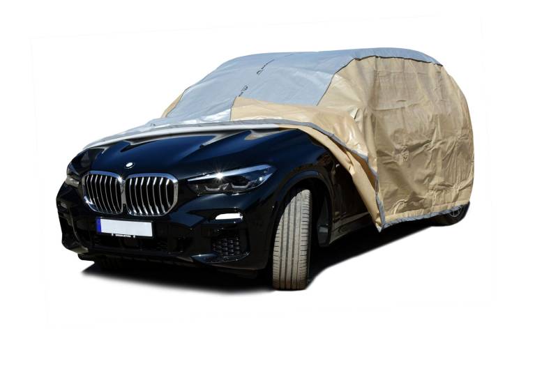 NEUHEIT Abdeckplane OPTIMAL XL SUV kompatibel mit BMW X5 E53 wasserdicht Autoabdeckung gelb universal von KegelBlazusiak