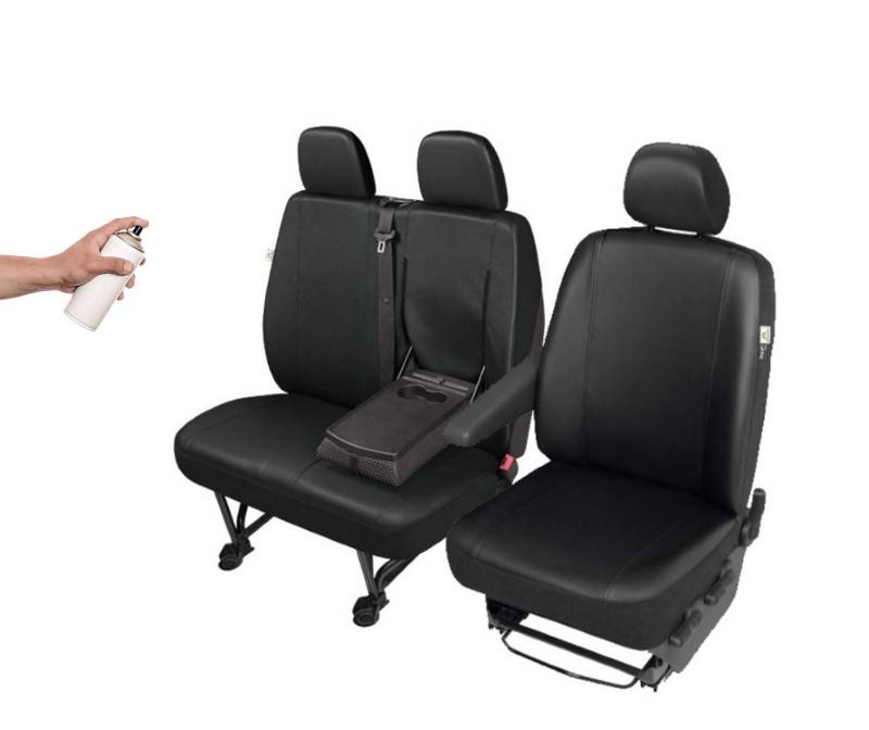 Sitzbezüge Kunstleder Schonbezüge Kegel Blazusiak Practical kompatibel mit Ford Transit 2006-2014 wasserdichte Abdekungen von KegelBlazusiak