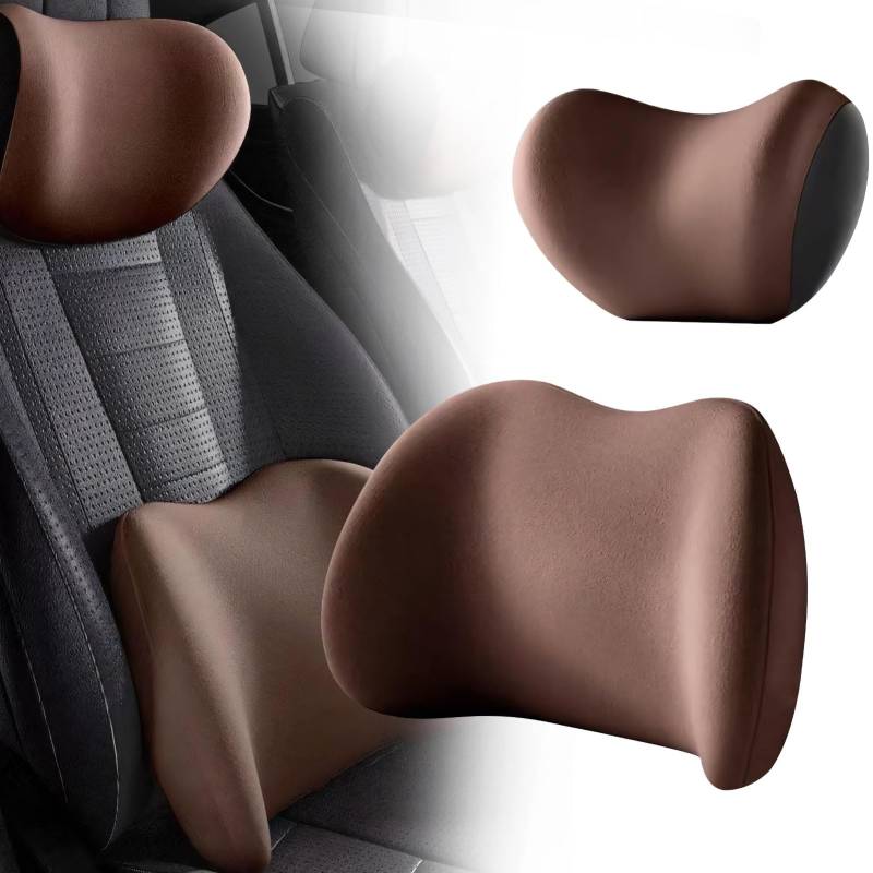 Auto Nackenkissen Set für Kopfstütze,Nackenstütze aus Memory Foam Reisekissen Zur Nackenstütze,Rücken Autokissen Autositzkissen Kopfstützenkissen zum Fahren,Bequemes Schutz Der Halswirbelsäule (03) von Keho Keho Kehongdun