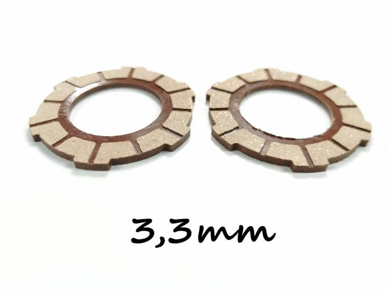 2 x Kupplungslamelle 3,3mm Reibscheibe / für Sachs 504 + 505 Motor Kupplung von Keine Angabe