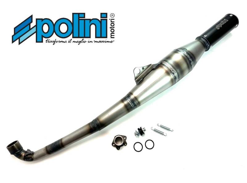 Auspuff Puch Maxi POLINI Sport Rennauspuff blank / roh E50 Motor 28mm 200.0427 von Keine Angabe