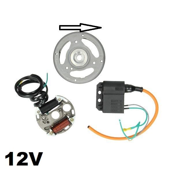 Kontaktlose 12V 35W Zündung rechtsdrehend für Hercules GT / KTM SM25 von Keine Angabe